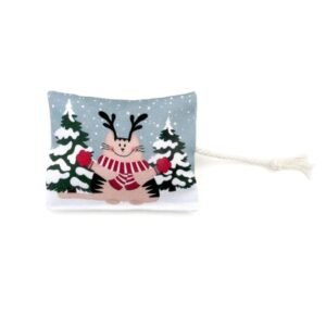 Winterwonderland bio-catnip kattenspeelgoed uit België - kerstcadeau voor katten - uit bio-katoen - wasbaar en hervulbaar.